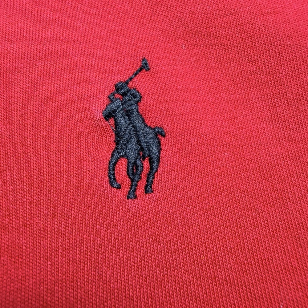 Polo Ralph Lauren XXL Track Red Cotton Pony Logo Knit Performance Jacket - Picture 6 of 10